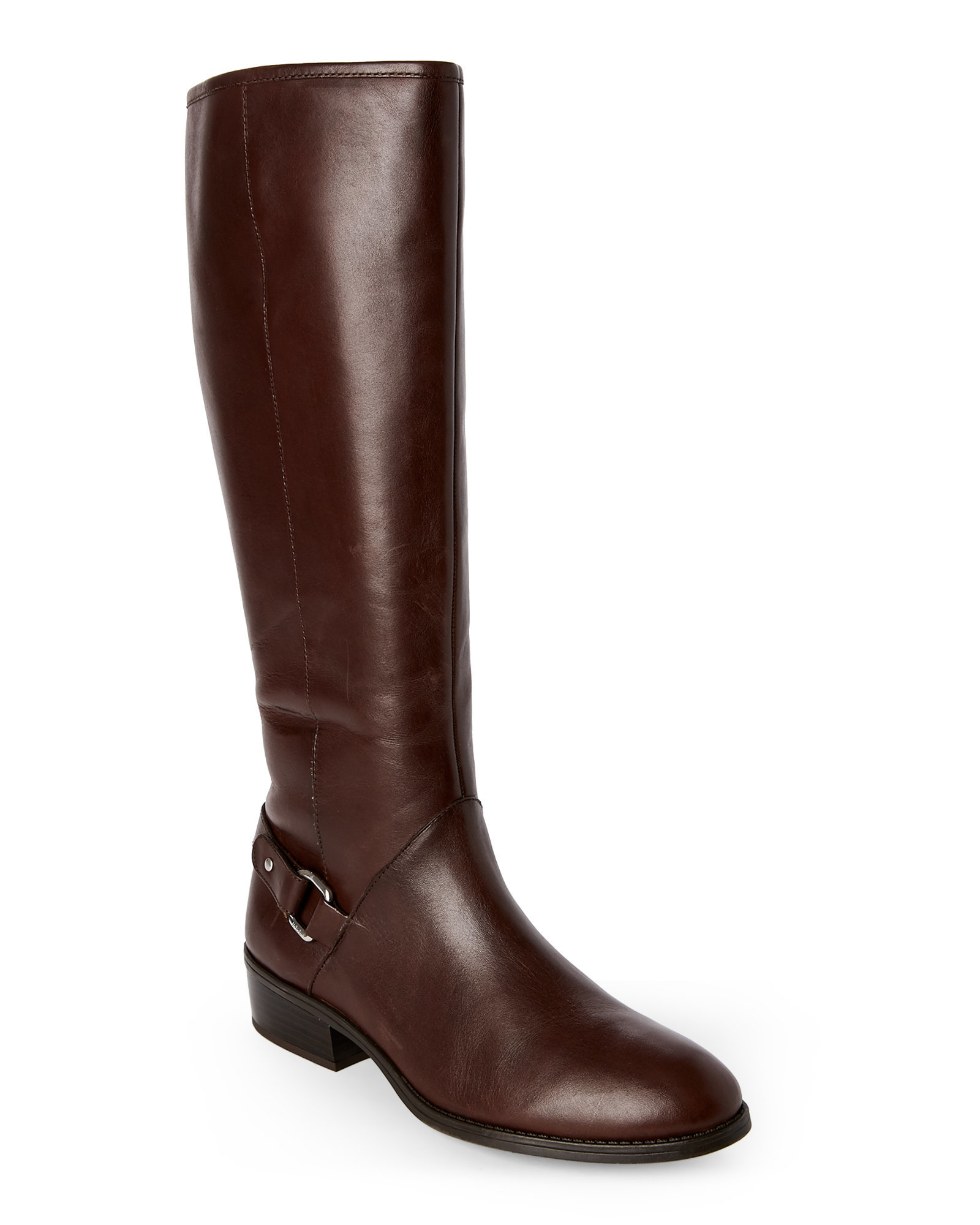 Lyst Lauren By Ralph Lauren Dark Brown Micaela Flat Riding Boots in Brown